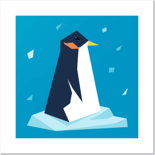 Penguin and Snow Posters and Art